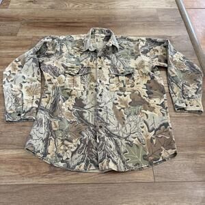 Vintage Redhead Advantage Camo Hunting Button Up 80s 90s